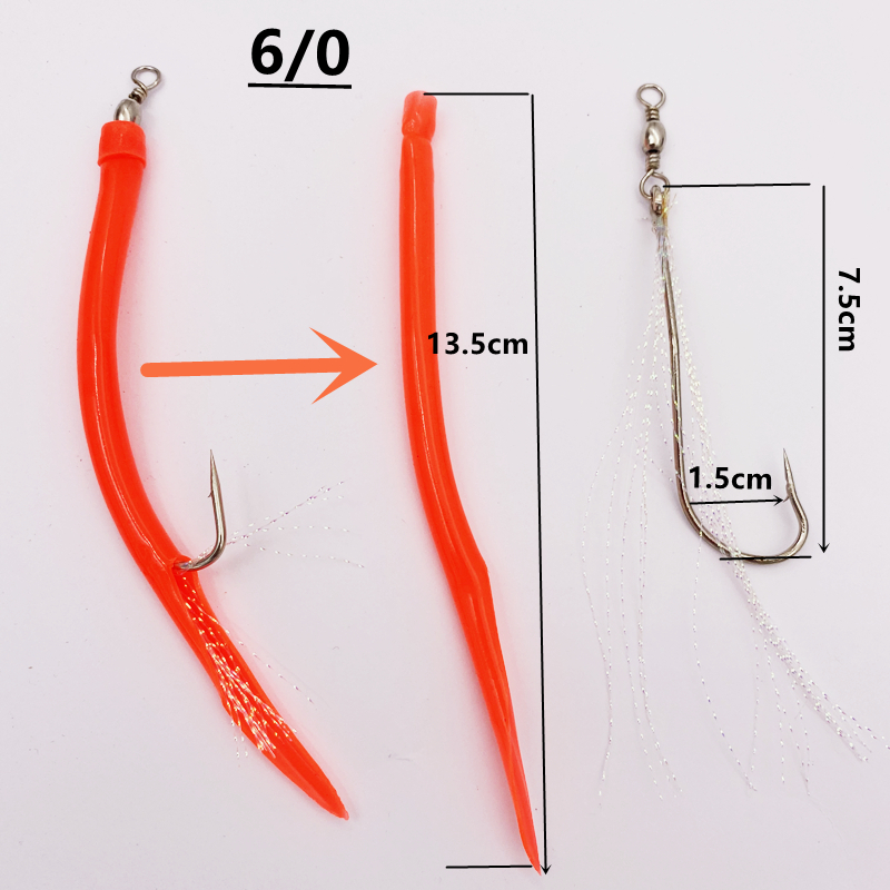1/5Pcs CodfishFishing Eel Tube – обзор и цена Fishing Hook Offset