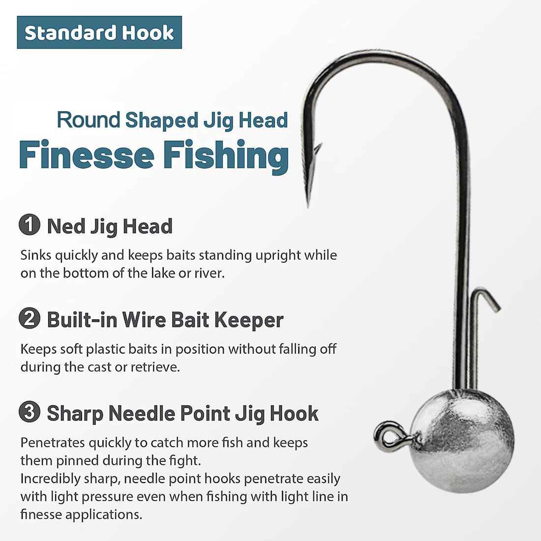 FishTrip 1~10pcs Ned Jig Heads – обзор и цена Fishing Hook Weedless