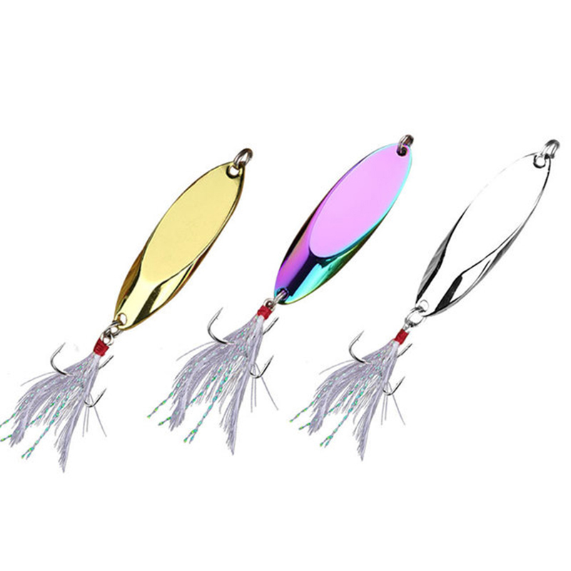 1pc 2.5g-35g Metal Spoon Lure  – обзор и цена Fishing Hook Treble