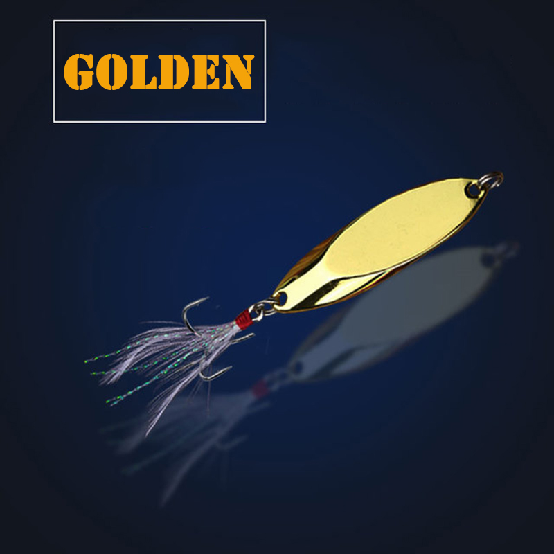 1pc 2.5g-35g Metal Spoon Lure  – обзор и цена Fishing Hook Treble
