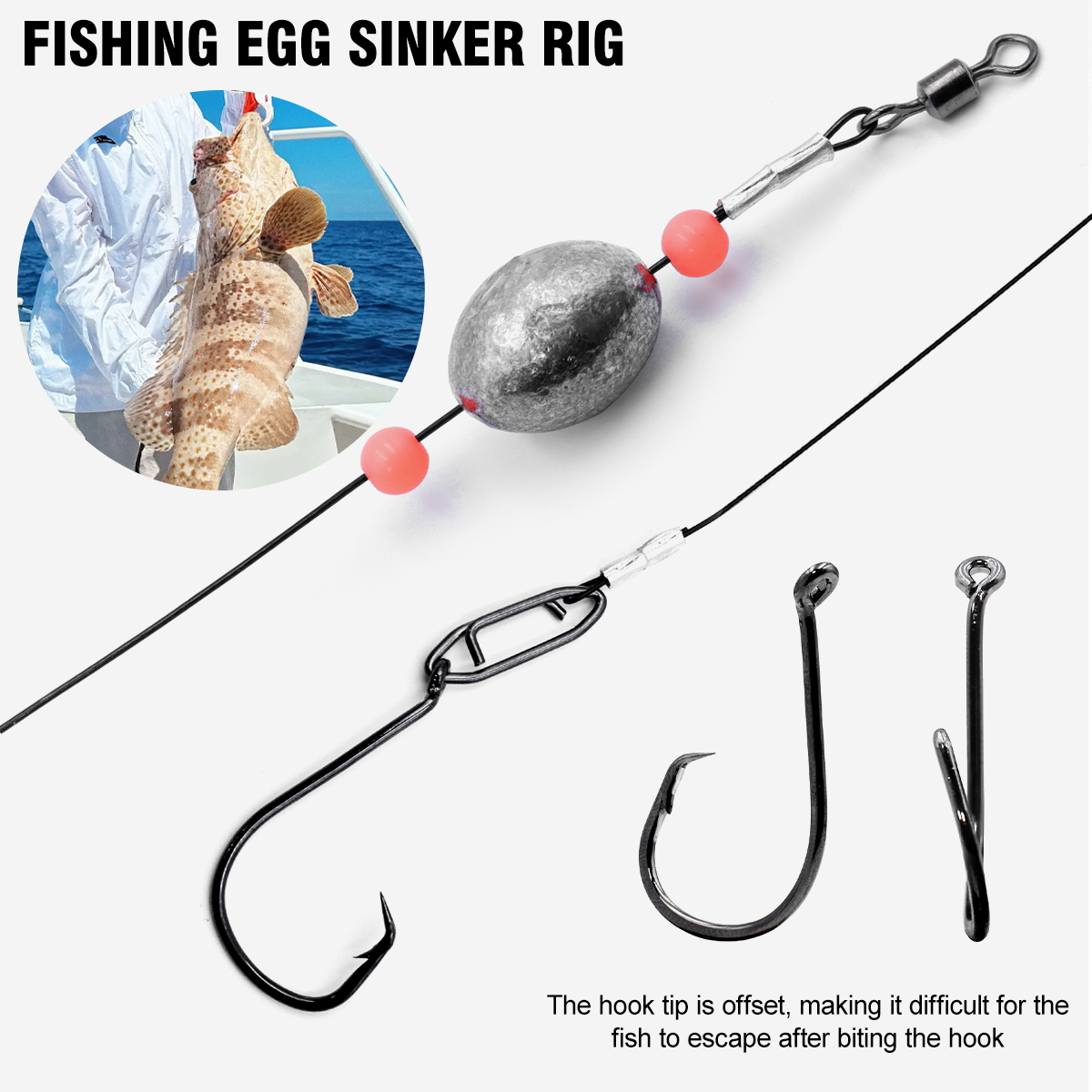 ZYZHE 2pcs Fishing Carolina Ri – обзор и цена Fishing Hook Circle