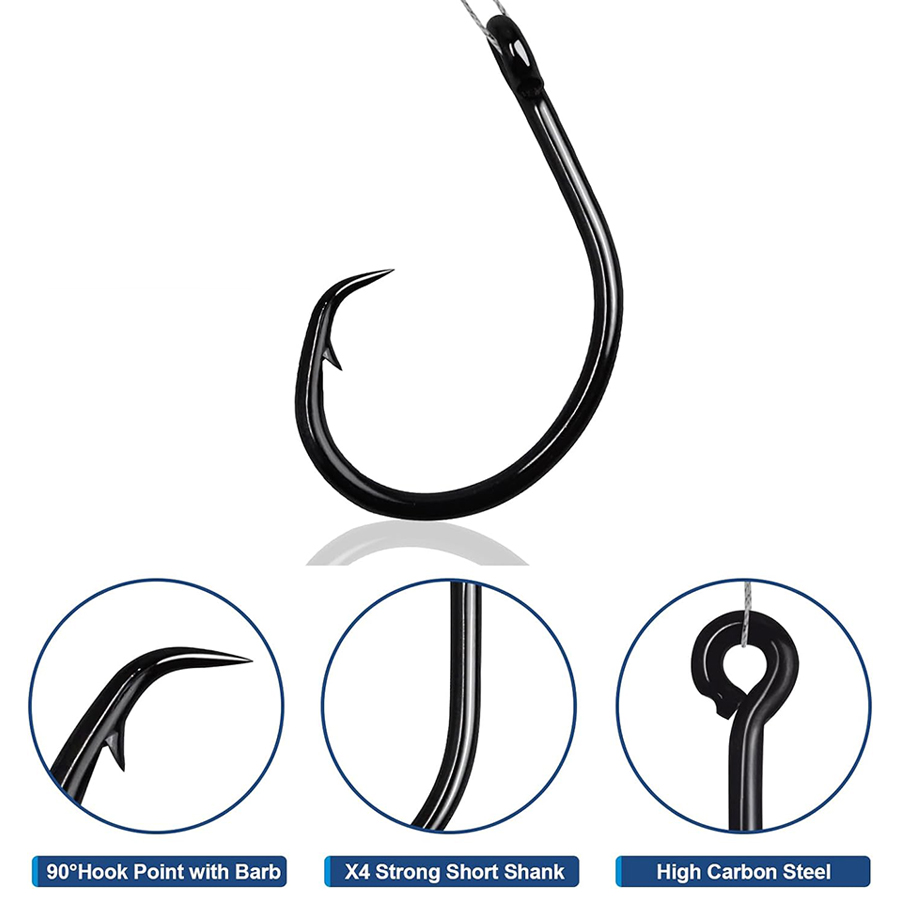 Circle Hooks 3X Strong Saltwat – обзор и цена Fishing Hook Circle