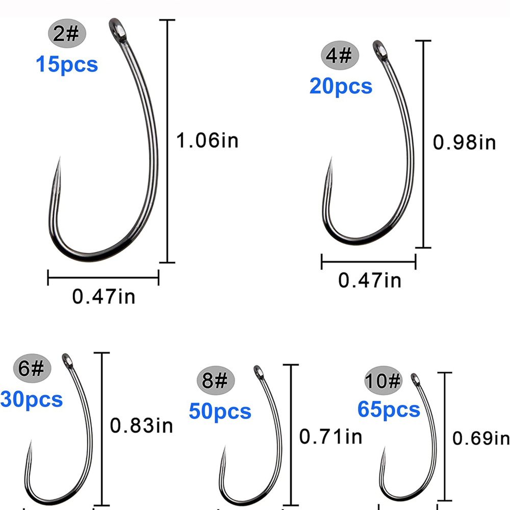 180PCS Barbless Fishing Hooks  – обзор и цена Fishing Hook Circle