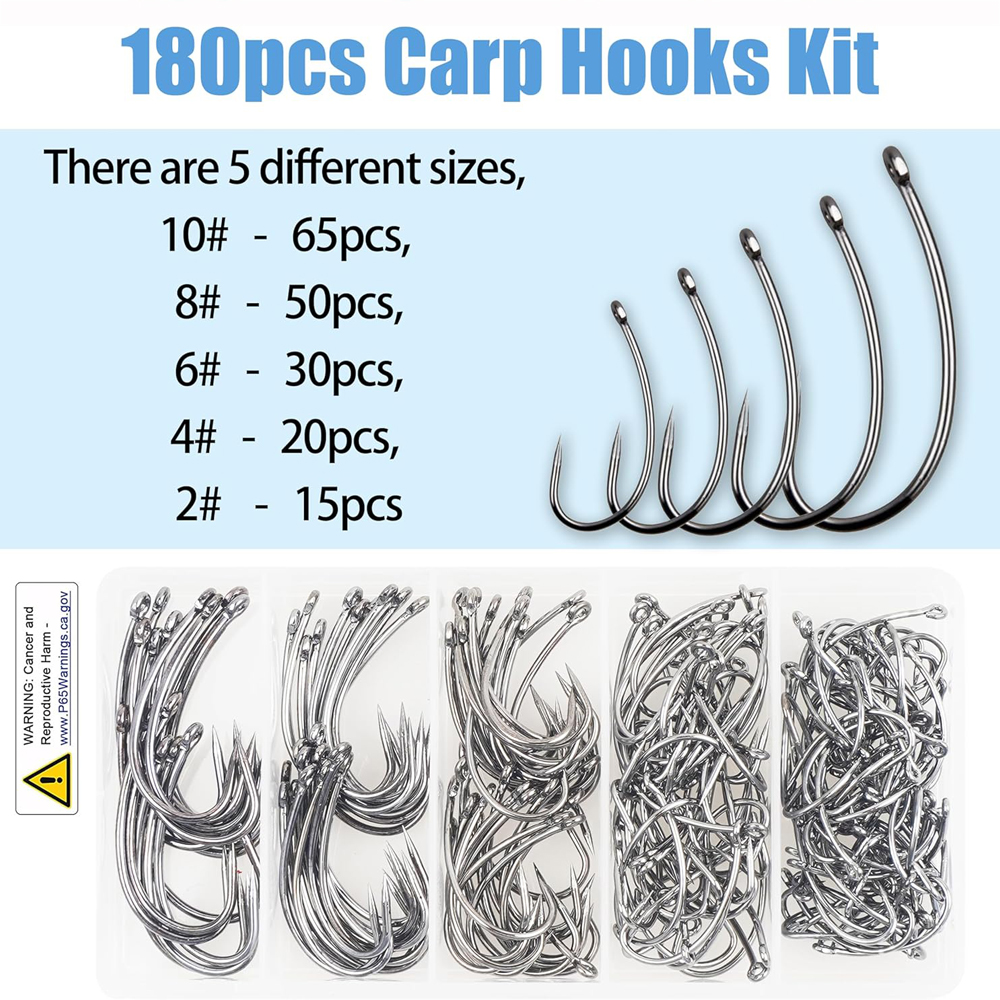 180PCS Barbless Fishing Hooks  – обзор и цена Fishing Hook Circle