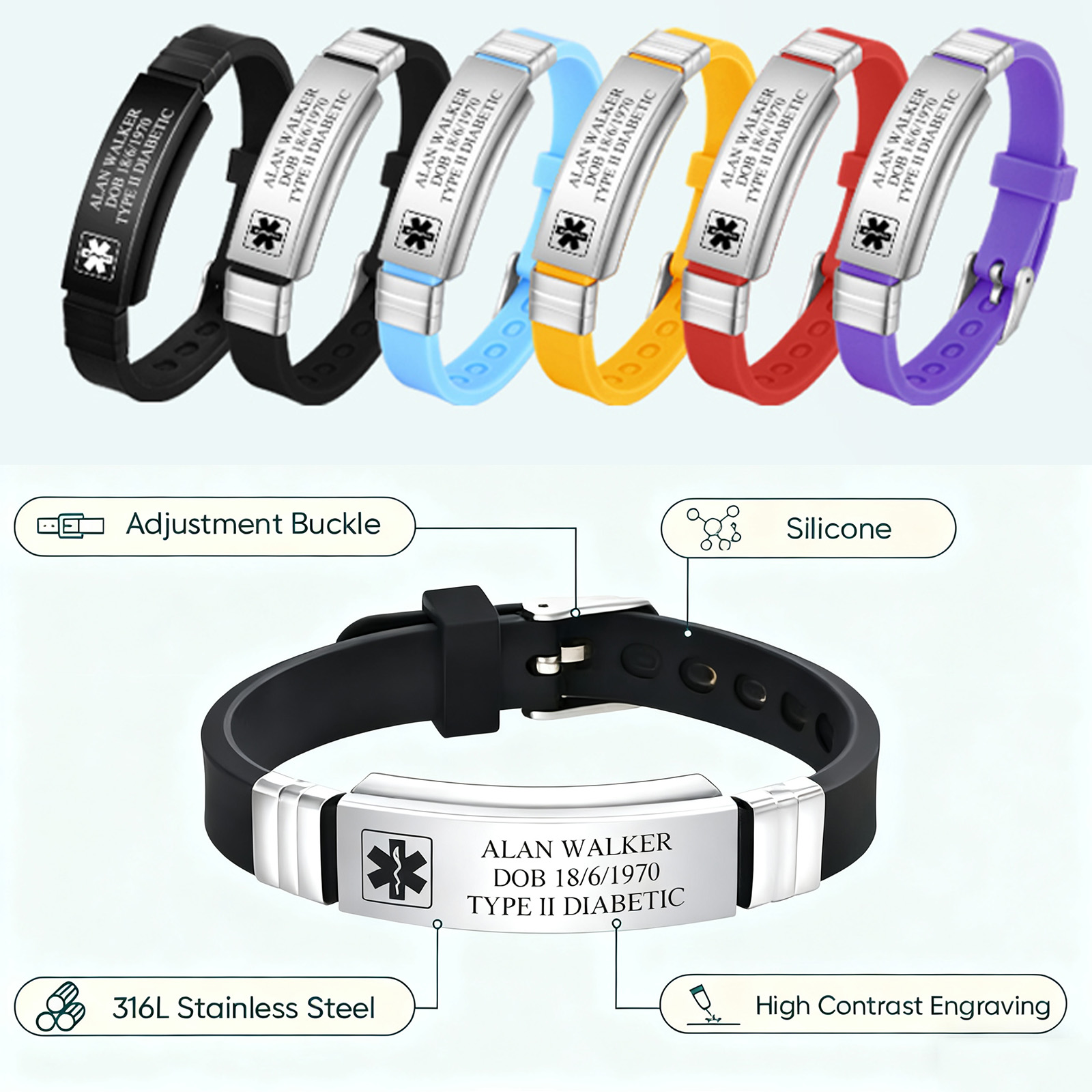 Custom Soft Silicone Bracelets – обзор и цена Fishing Hook