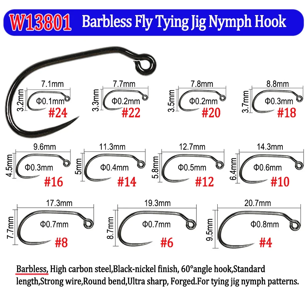 200pcs Barbed and Barbless Fis – обзор и цена Fishing Hook Barbless