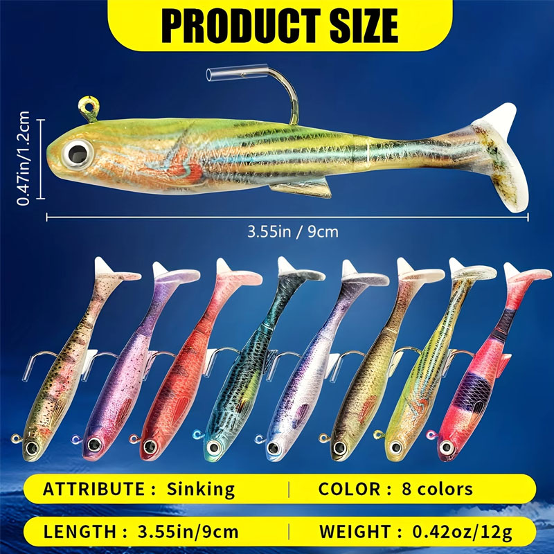 Pre-Rigged Sea Bass Lure | 3-P – обзор и цена Fishing Hook Weedless