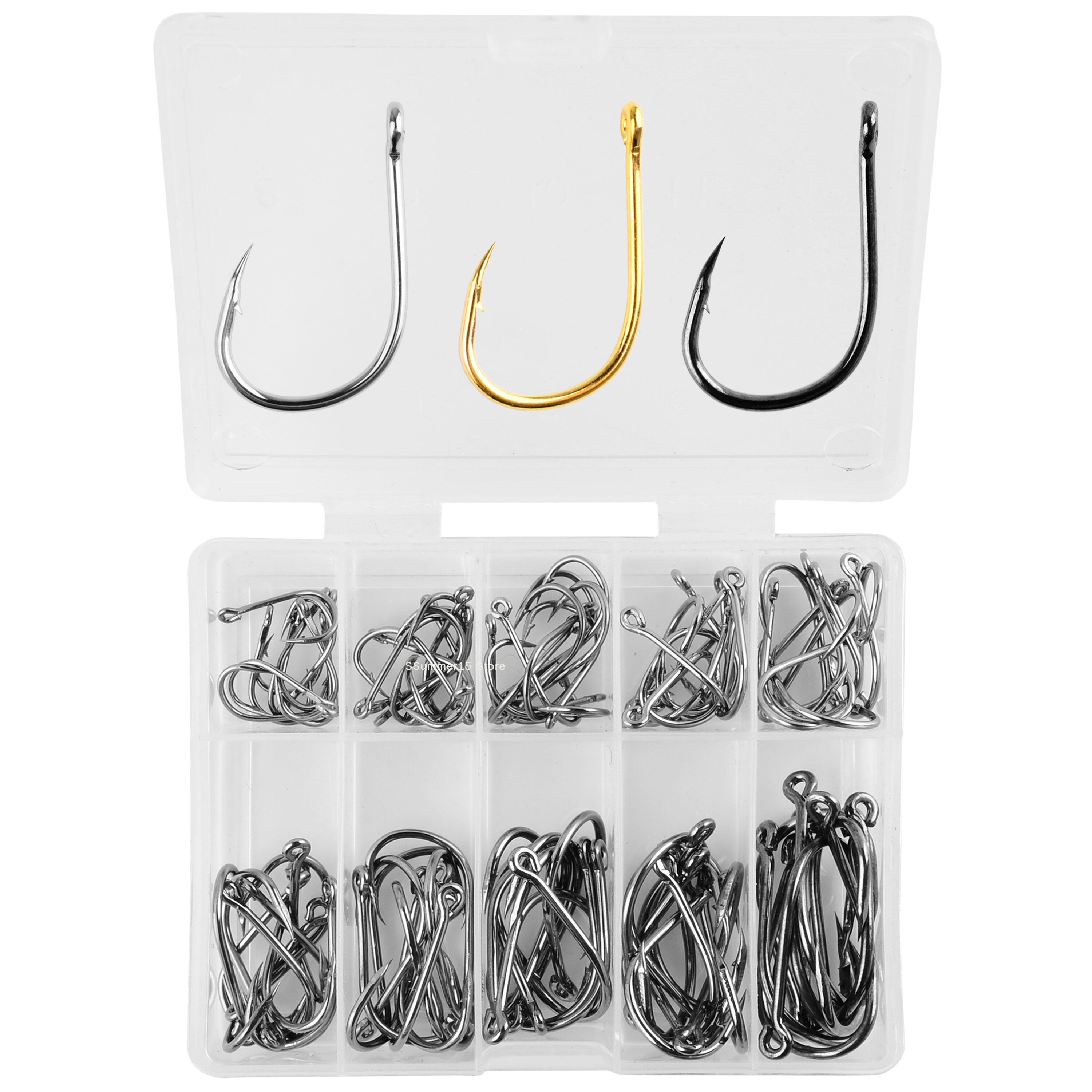 【R】100Pcs Fishing Hooks Set Ca – обзор и цена Fishing Hook Circle