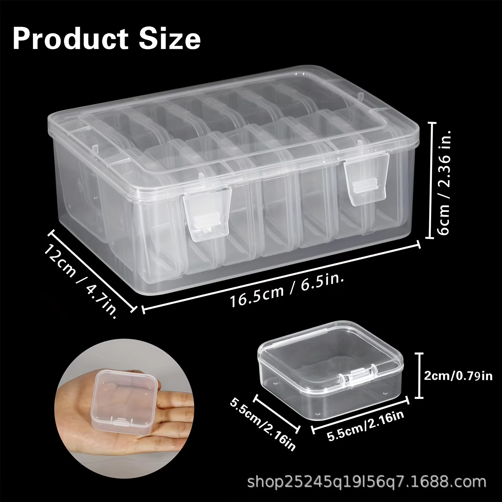 14Pieces  Clear Plastic Storag – обзор и цена Fishing Hook