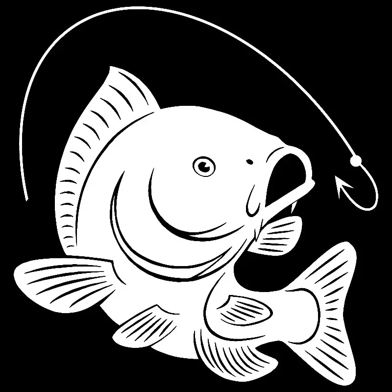 Carp Fishing Hook Decal Decora – обзор и цена Fishing Hook