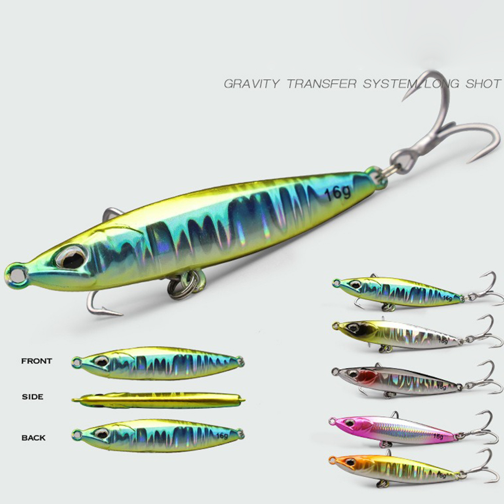 Jig Fishing Lures Metal Jiggin – обзор и цена Fishing Hook Treble
