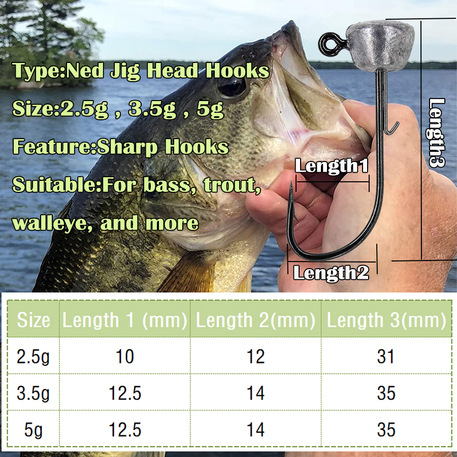 Mushroom Head Fishing Rigs Jig – обзор и цена Fishing Hook Weedless