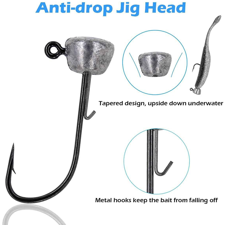 Mushroom Head Fishing Rigs Jig – обзор и цена Fishing Hook Weedless