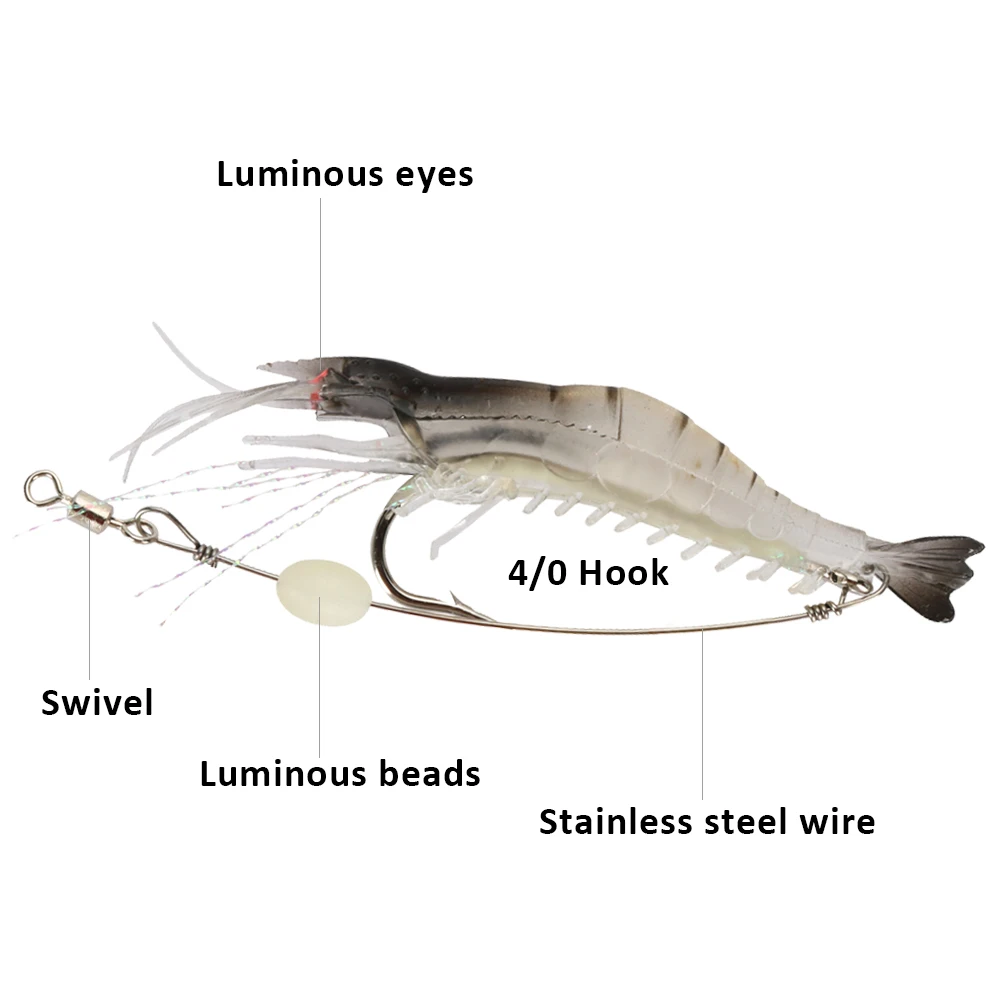 Goture Silicon Shrimp Fishing  – обзор и цена Fishing Hook Assortment