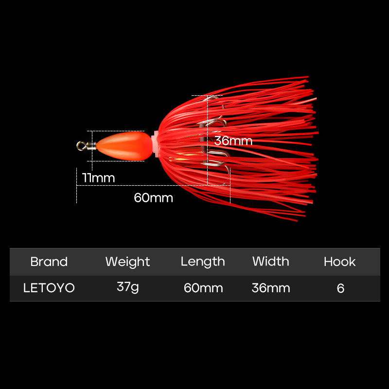 37g Weedless Football Jig Head – обзор и цена Fishing Hook Weedless