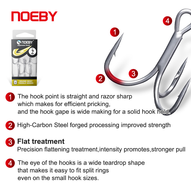 Noeby High Carbon Steel Fishin – обзор и цена Fishing Hook Offset