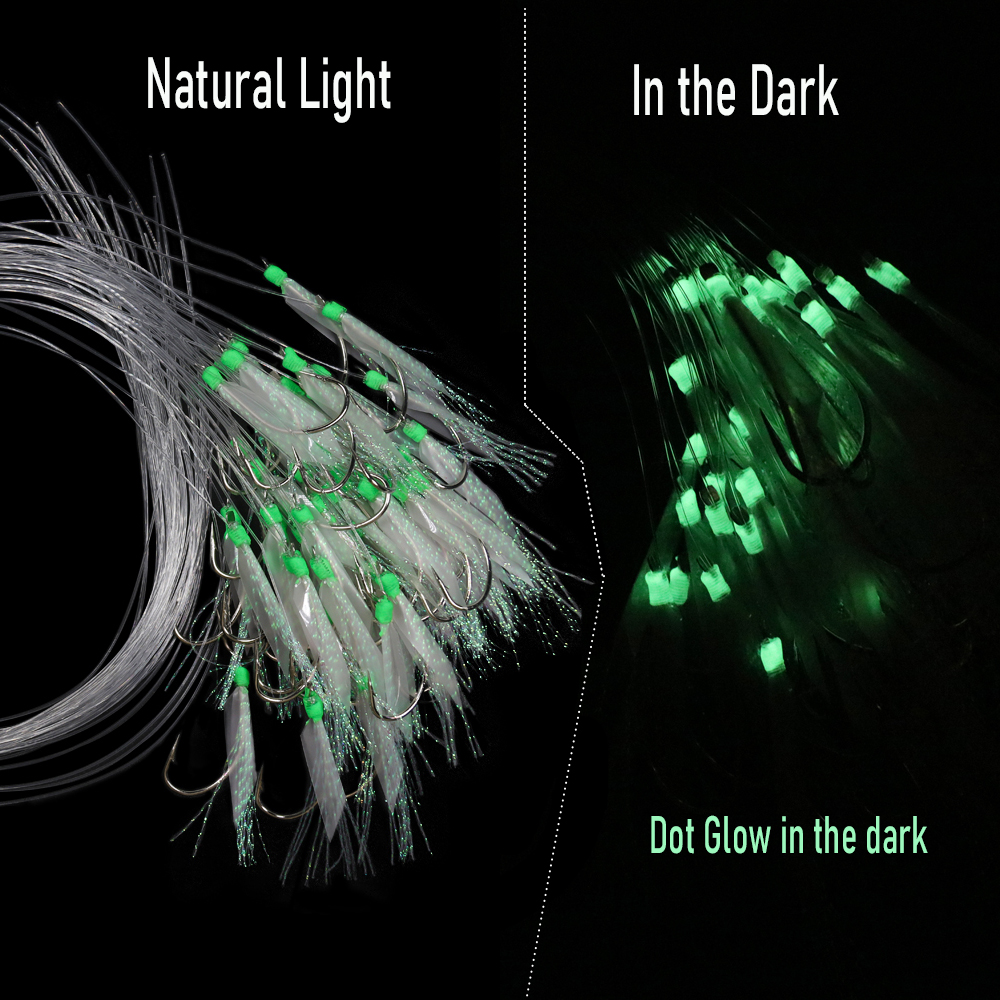 WIFREO 50pc Luminous Simulated – обзор и цена Fishing Hook Circle