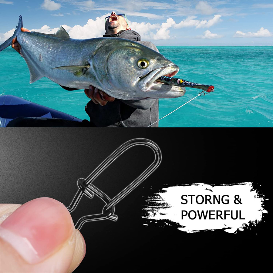 50Pcs Crankbait Snaps Stainles – обзор и цена Fishing Hook Stainless Steel