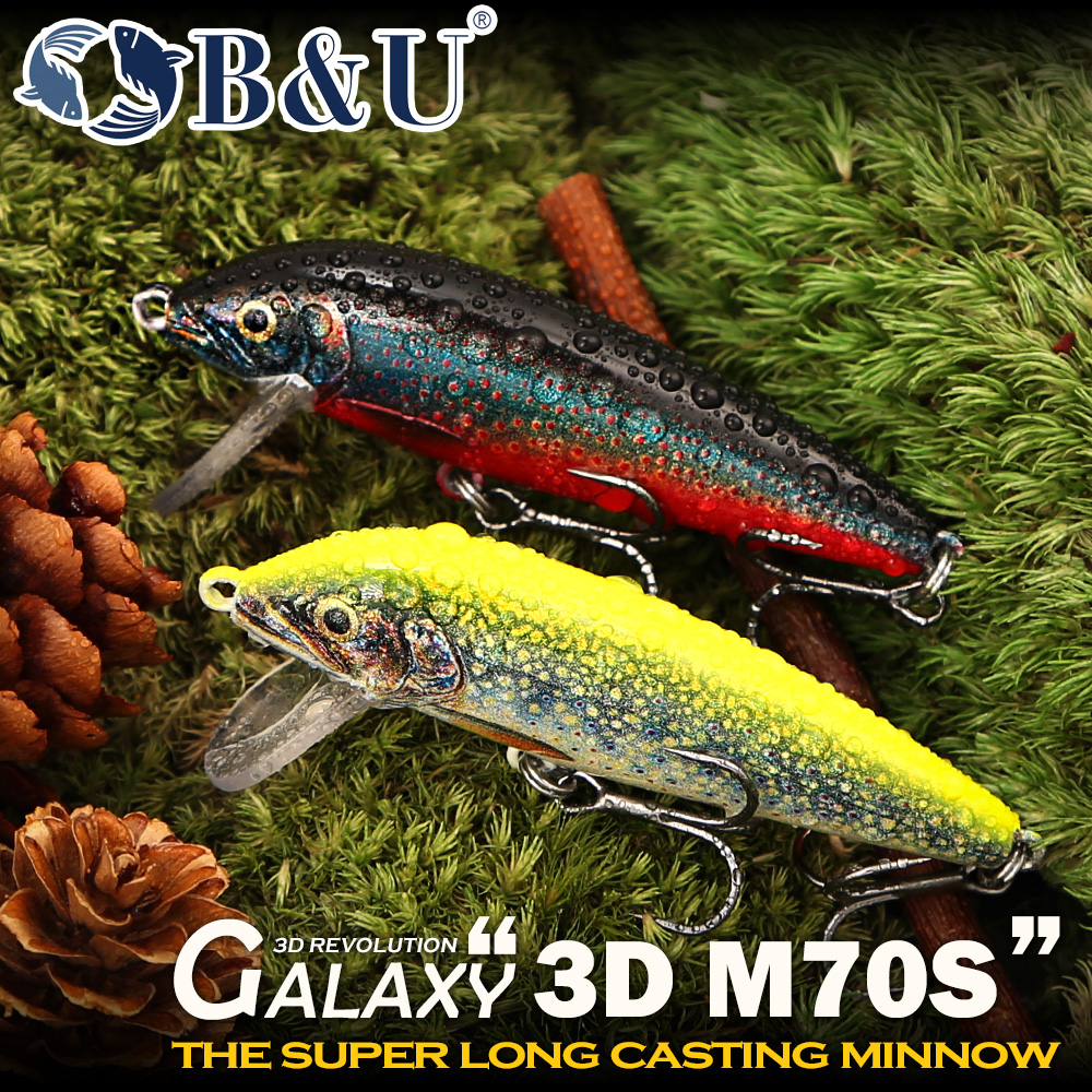 B&U Sinking Minnow Fishing Lur – обзор и цена Fishing Hook Treble
