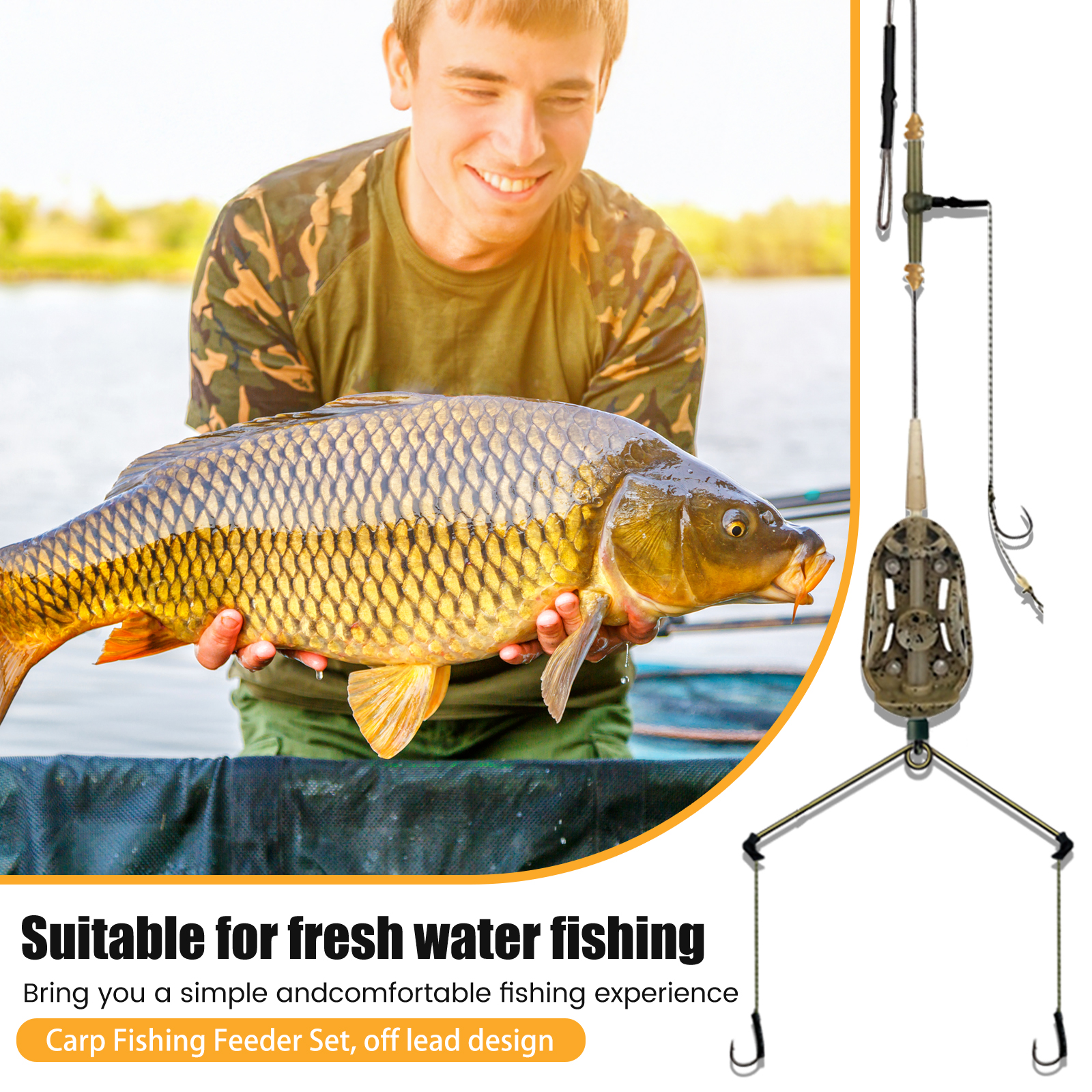 3 Hook Pre-tied Carp Hair Rigs – обзор и цена Fishing Hook Assortment