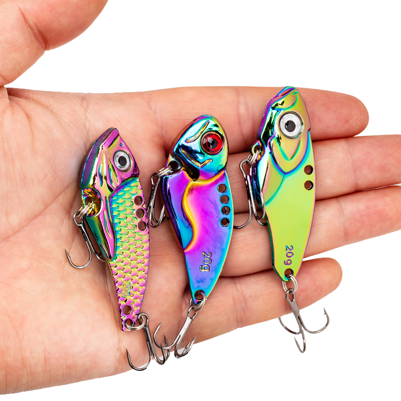 3PCS Metal Colorful VIB Lure 5 – обзор и цена Fishing Hook Treble
