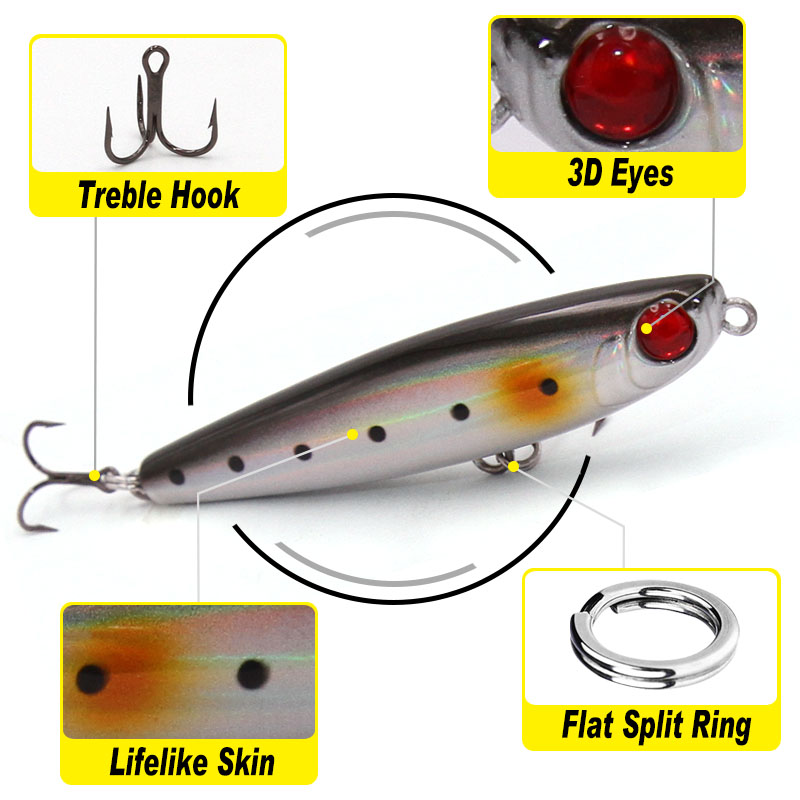TacklePRO PE05 Pencil lure sti – обзор и цена Fishing Hook Assortment