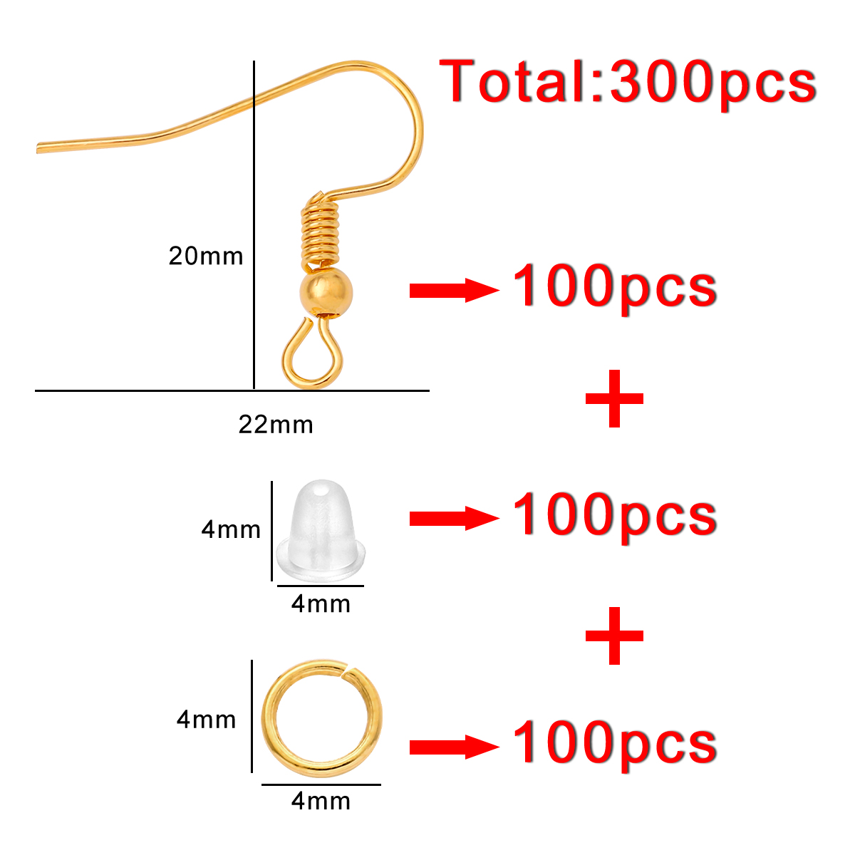 100-300pcs/Lot Hypoallergenic  – обзор и цена Fishing Hook Assortment