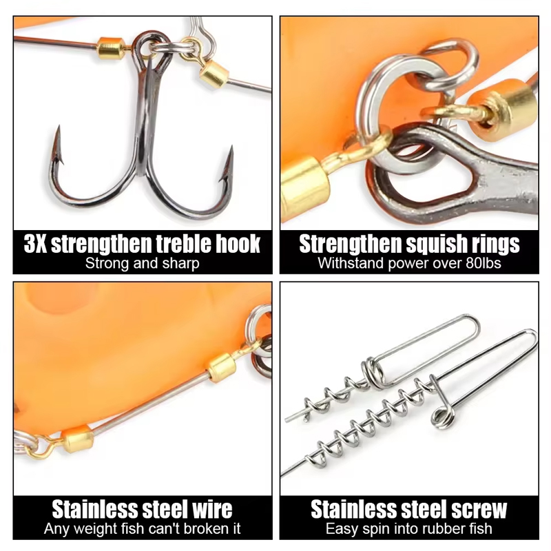 Fishing Hook Rigs Steel Leader – обзор и цена Fishing Hook Treble
