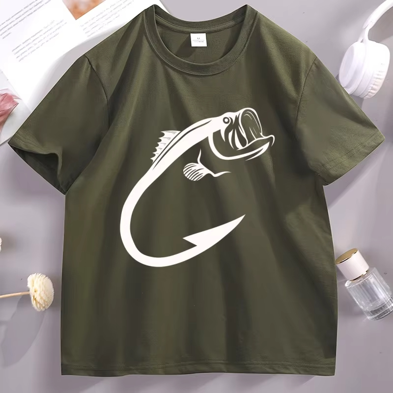 Fishing Hook Graphic T Shirts  – обзор и цена Fishing Hook Size