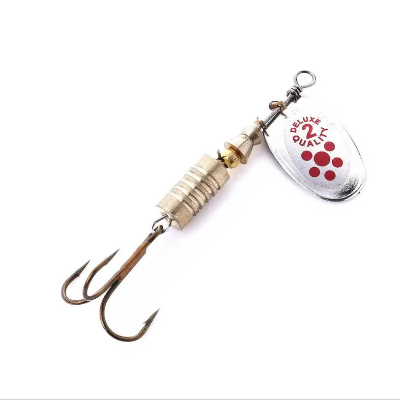 1PCS Metal Plating Spinner Bai – обзор и цена Fishing Hook Treble