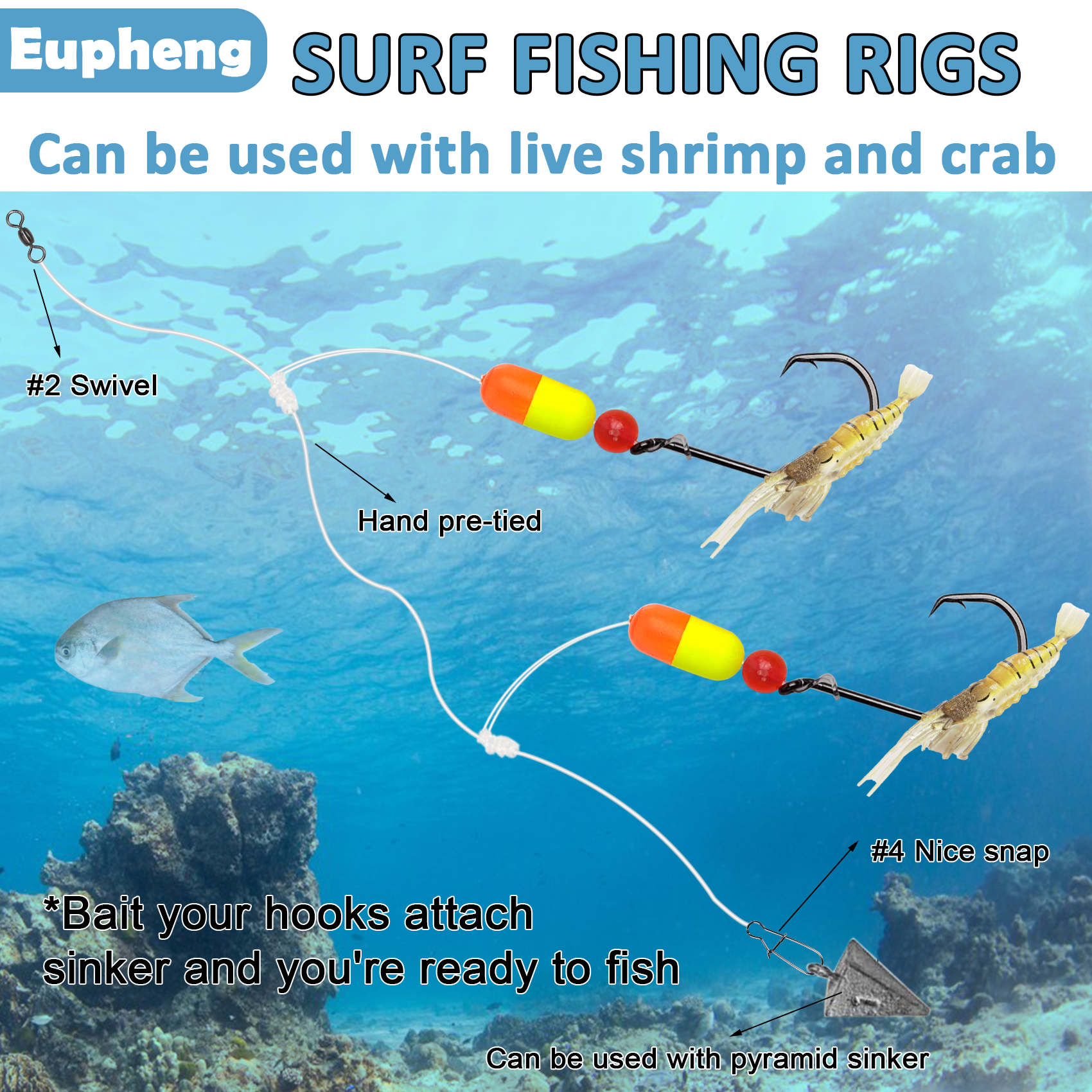 Aventik Pompano Rig Fishing Sa – обзор и цена Fishing Hook Circle