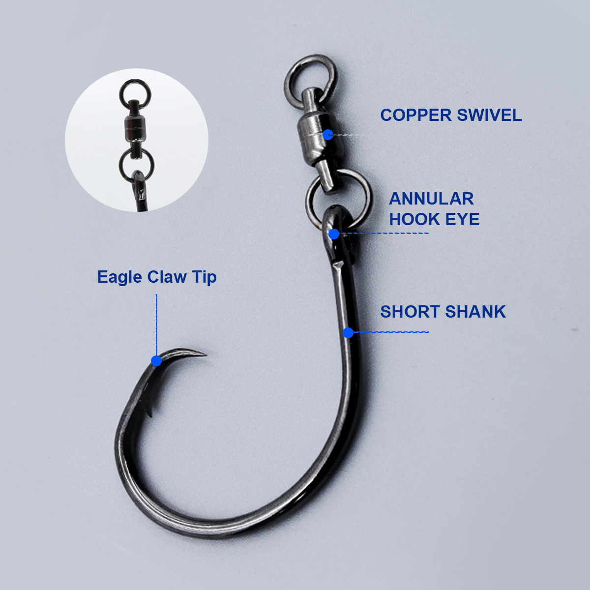 ZYZHE 3pcs/Bag Circle Hooks Wi – обзор и цена Fishing Hook Offset