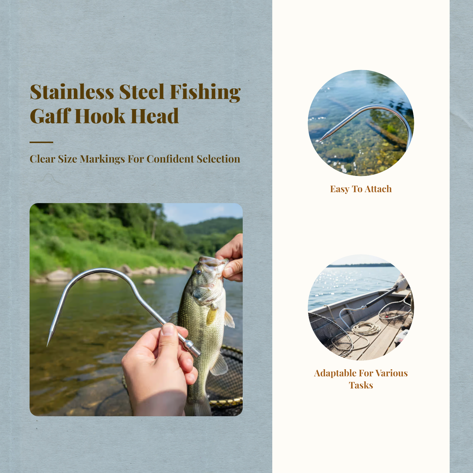 Fishing Sickle Head Stainless  – обзор и цена Fishing Hook Size