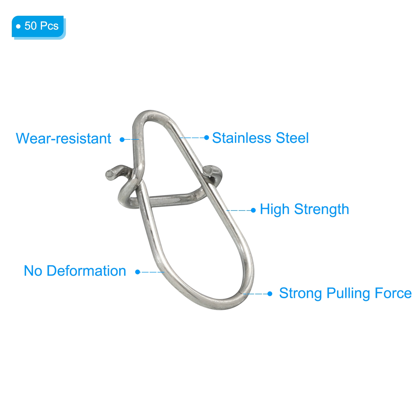 50pcs Stainless Steel Fishing  – обзор и цена Fishing Hook Stainless Steel