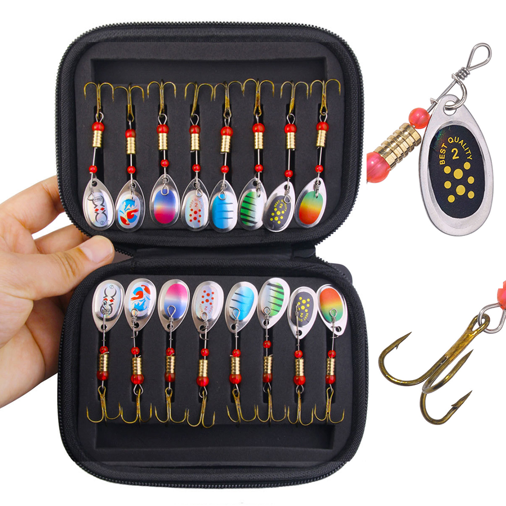 Portabale 16PCS Metal Fishing  – обзор и цена Fishing Hook Treble