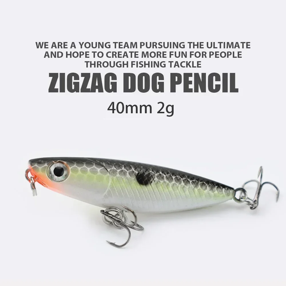 45mm 1.9g 1pcs Zigzag Dog Penc – обзор и цена Fishing Hook Treble