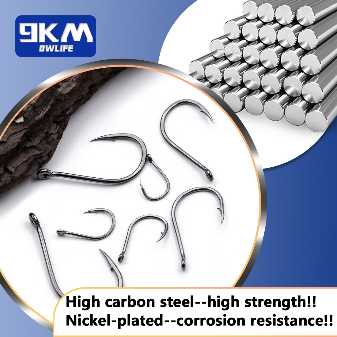 9KM Iseama Fishing Hooks 50~20 – обзор и цена Fishing Hook Circle