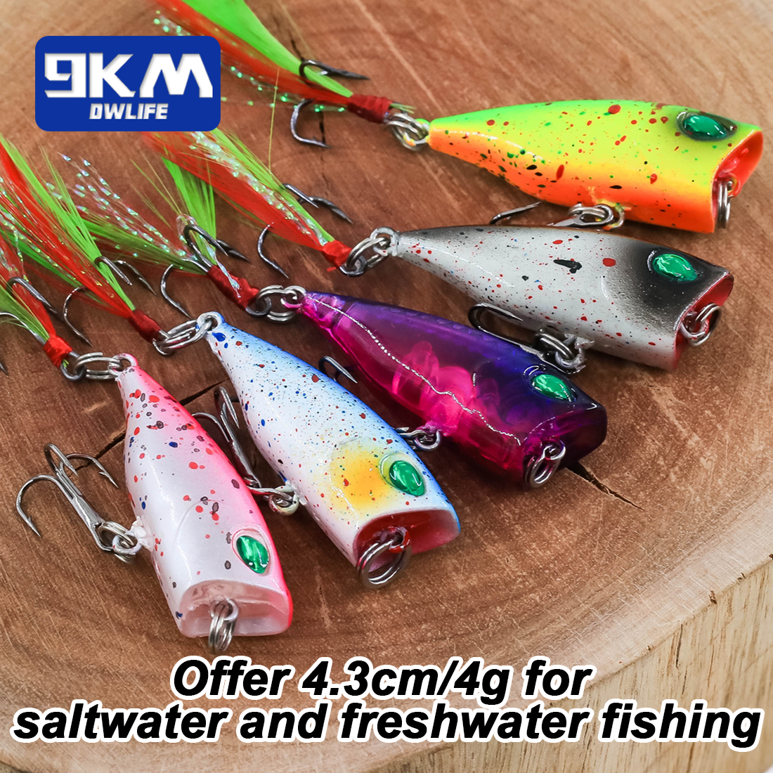 Minnow Lures Popper Set Crankb – обзор и цена Fishing Hook Treble