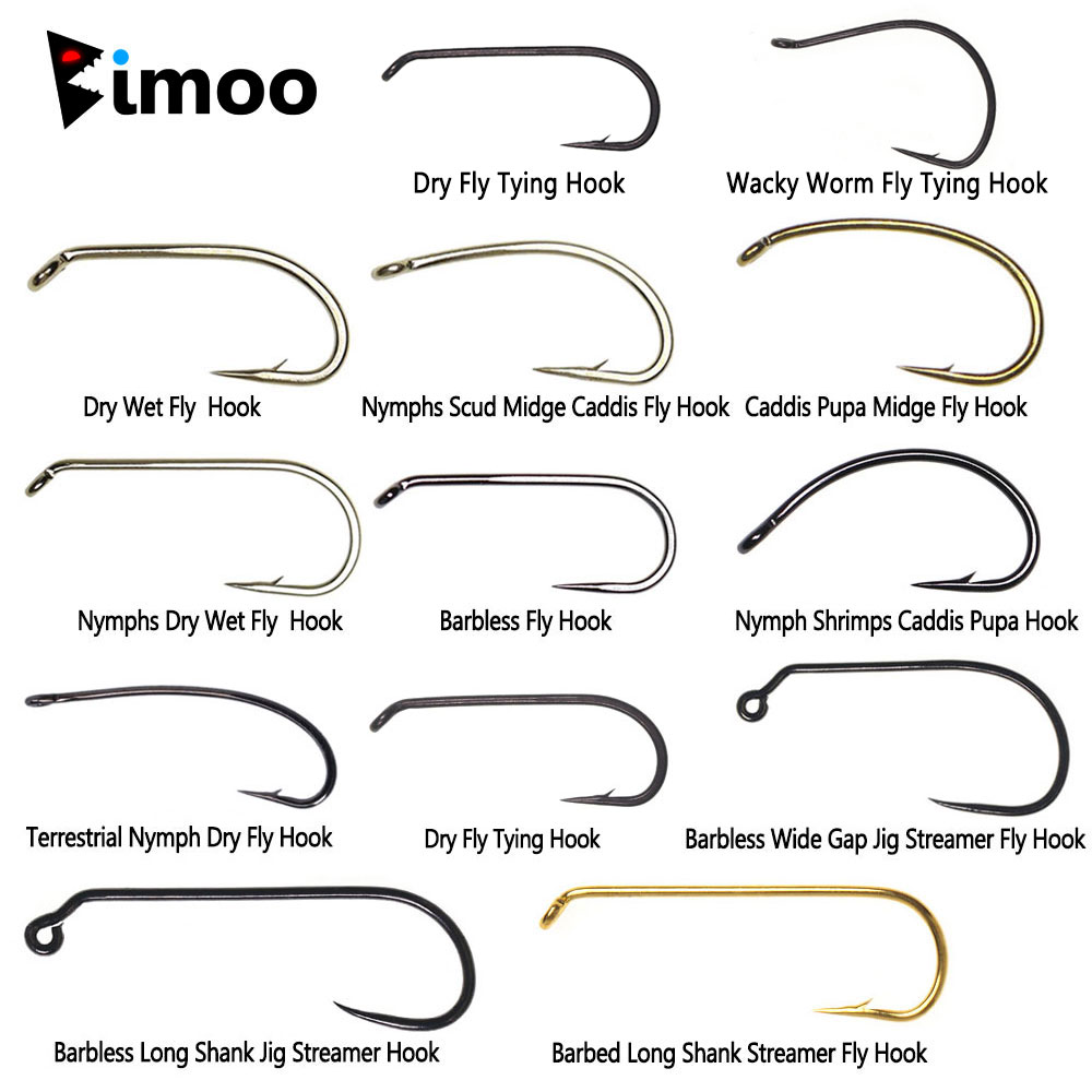 Bimoo 100PCS 1#~22# Barbed & B – обзор и цена Fishing Hook Barbless