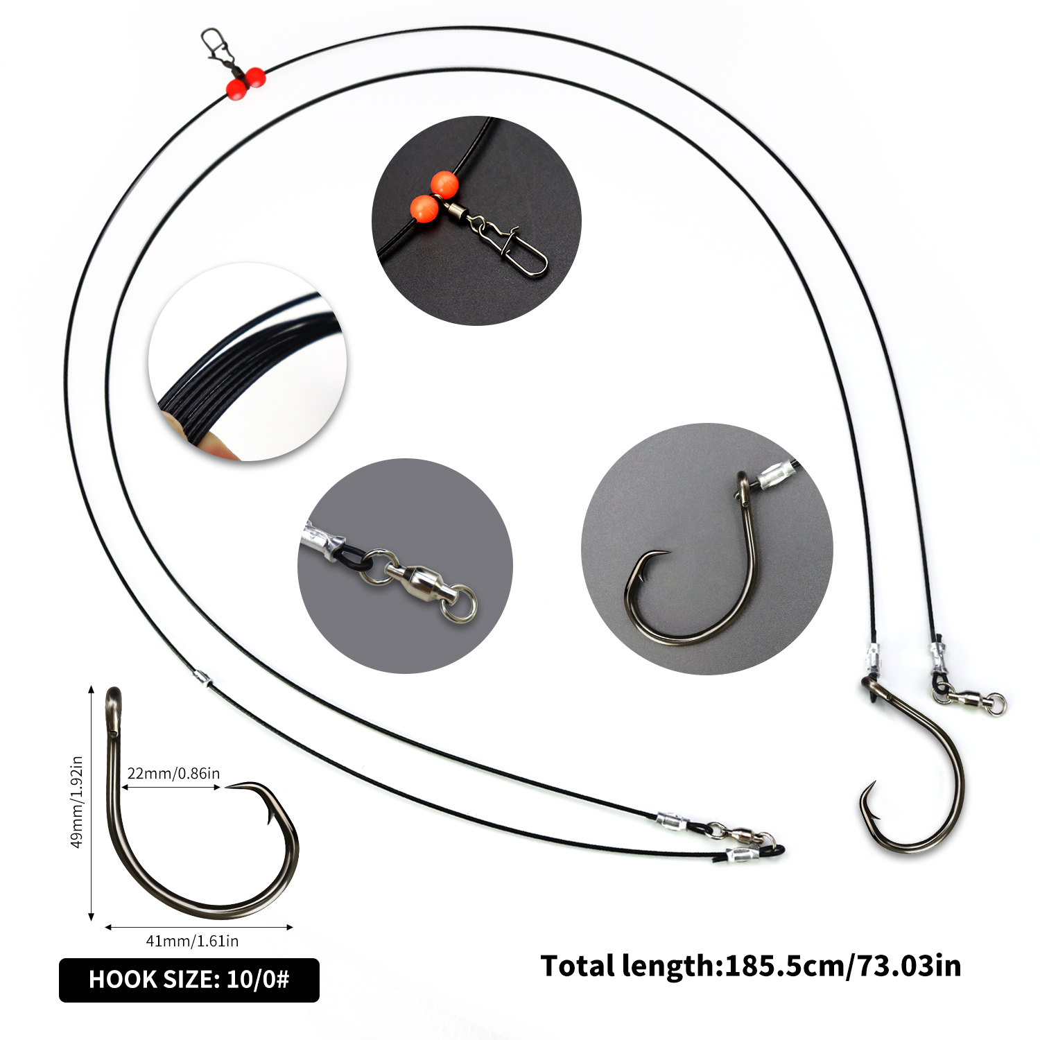 ZYZHE 1pc Sea Fishing Rigs Wit – обзор и цена Fishing Hook Circle