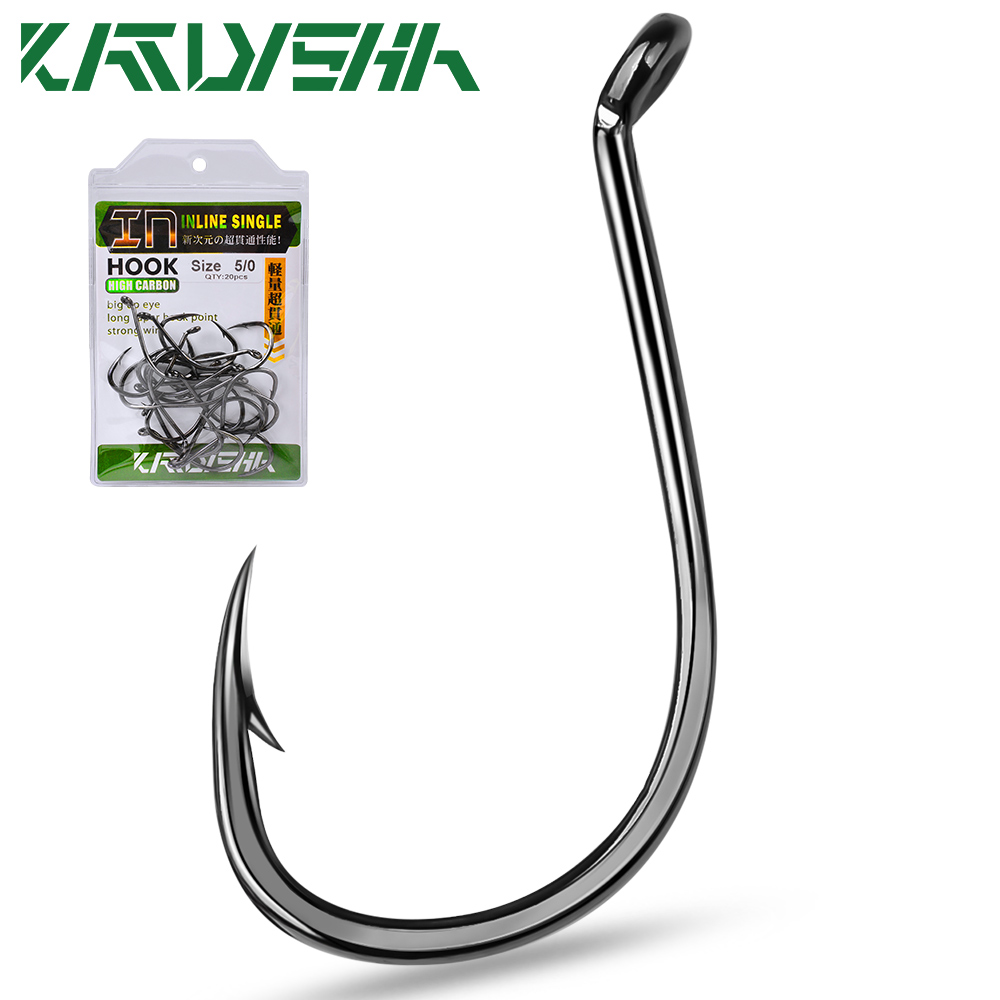 KATYUSHA  100PCS J Hooks 1/0-2 – обзор и цена Fishing Hook Offset